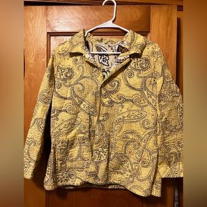 Reversible, lightweight, floral-print jacket